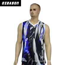 Men Fashion Fast Dry Sleeveless Sports Gym Tank Top Singlet, Blank Jersey Basketball Mens Singlet